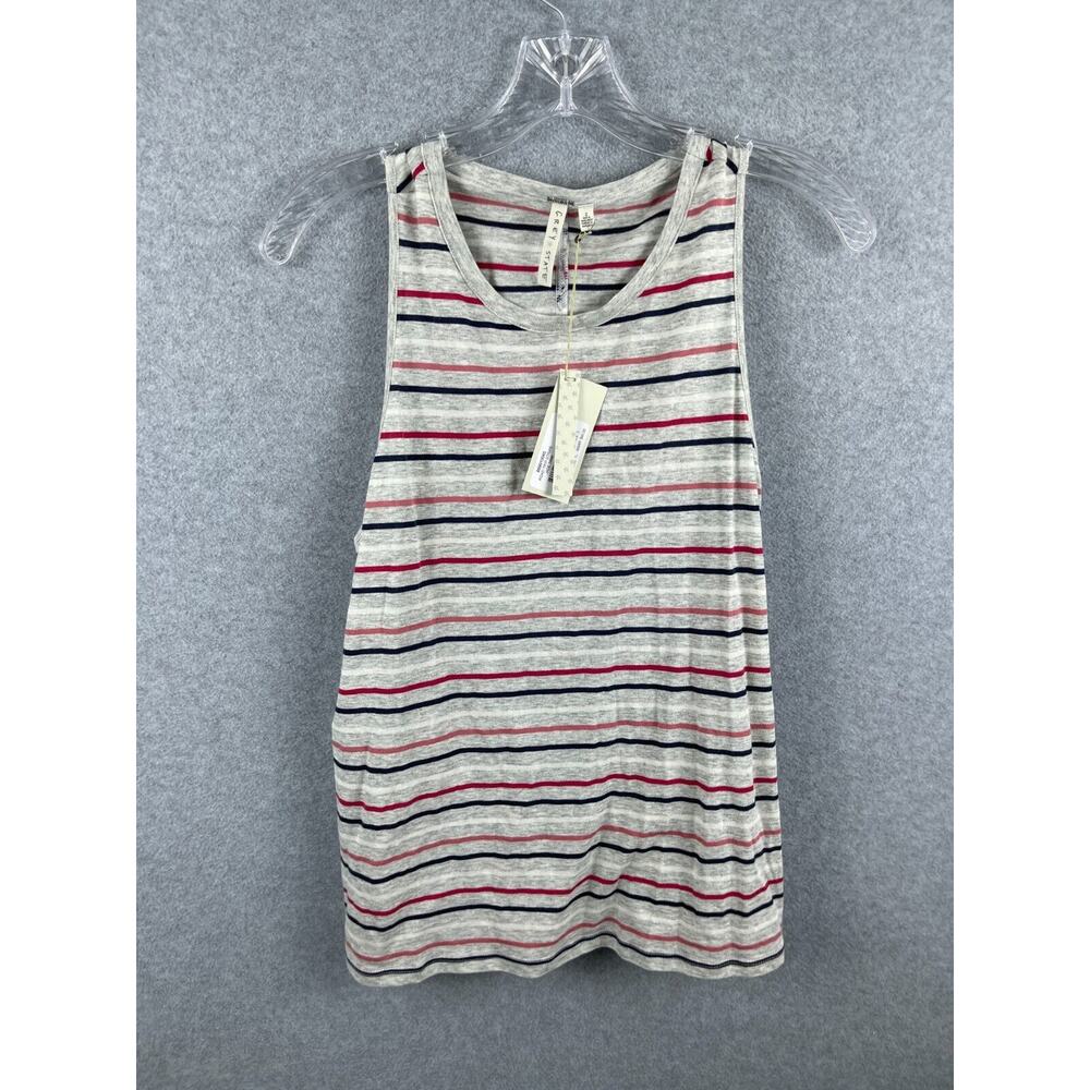 Grey State Shirt Women's 2 Road Trip Stripe Jade‎ Tank Top Cotton Summer